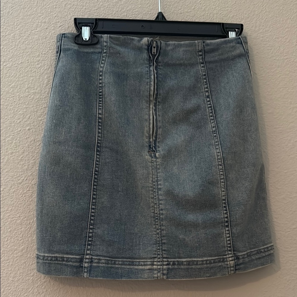 Free People Denim Mini Skirt - Picture 3 of 4